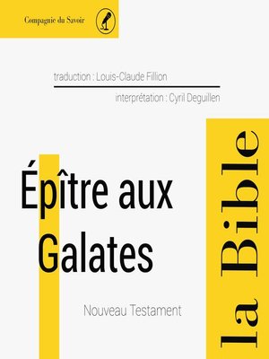 cover image of Épître aux Galates